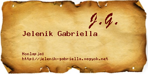 Jelenik Gabriella névjegykártya